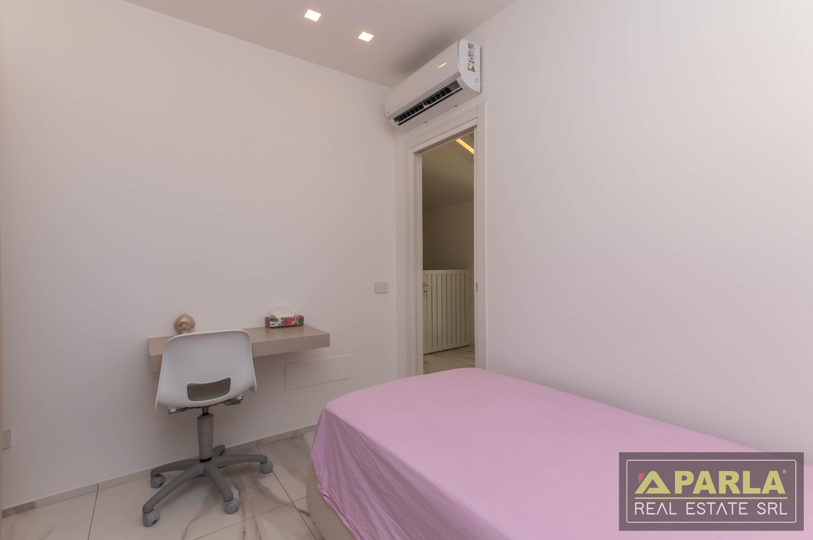 Bedroom with desk